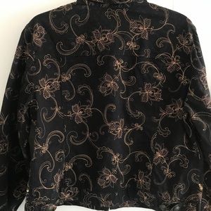 Hearts of Palms Denim Embroidered Jacket